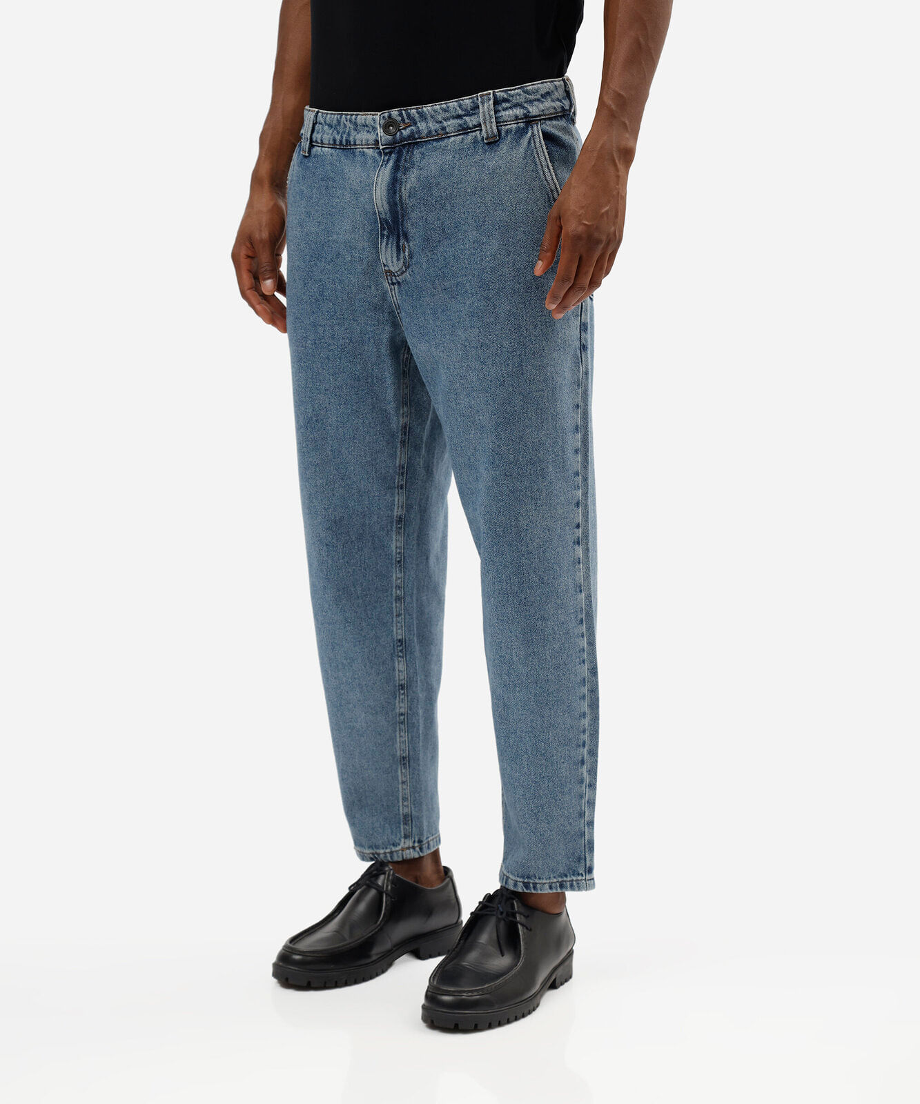 calça chino masculina jeans azul