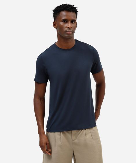 camiseta masculina manga curta airtech azul