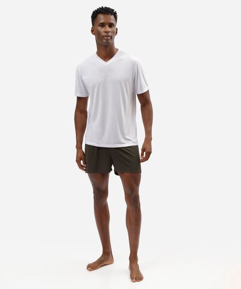 pijama curto masculino com viscose verde