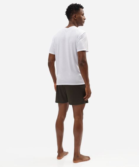 pijama curto masculino com viscose verde