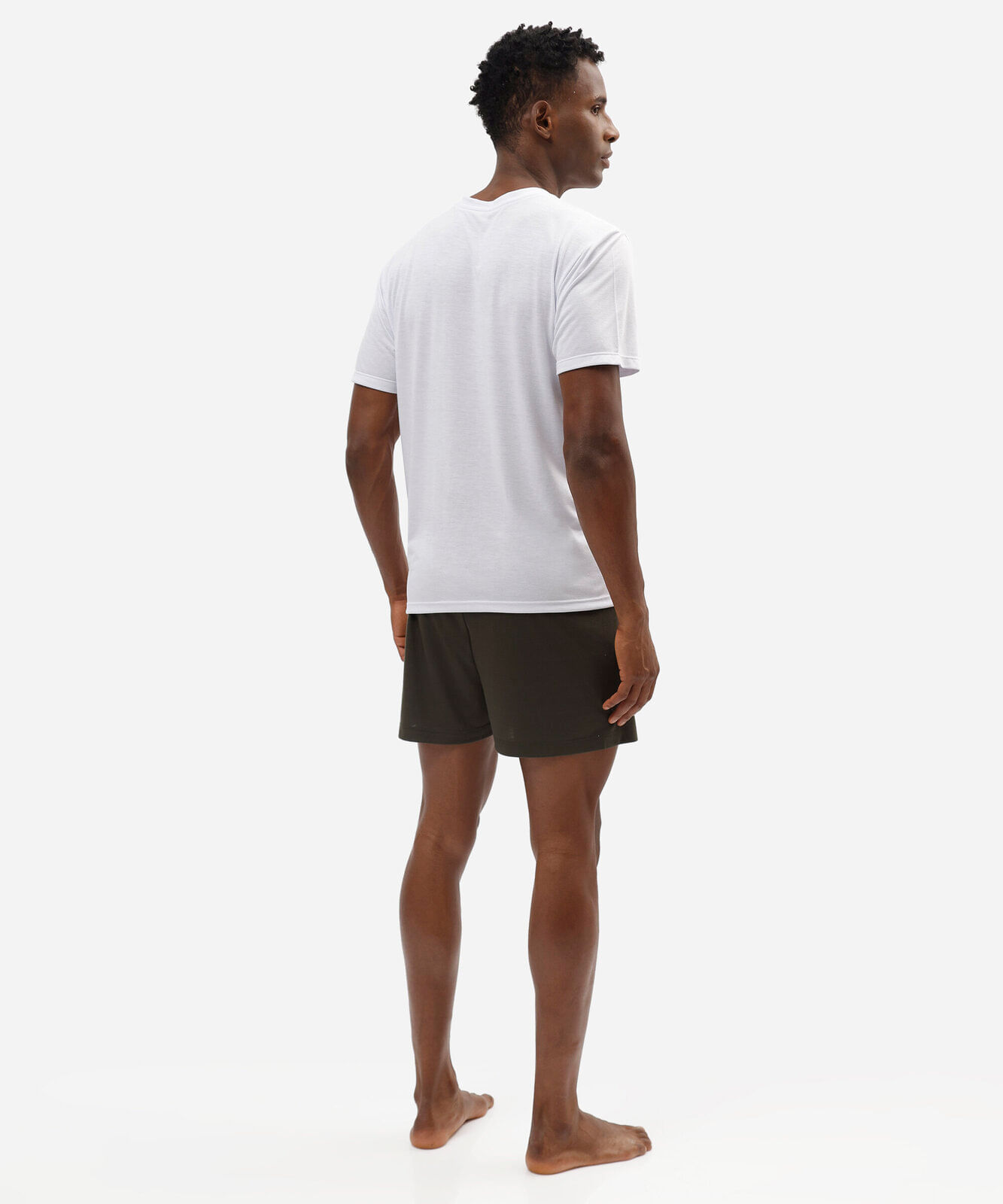 pijama curto masculino com viscose verde