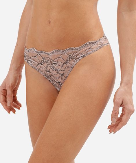 calcinha biquíni feminina de renda floral rosa