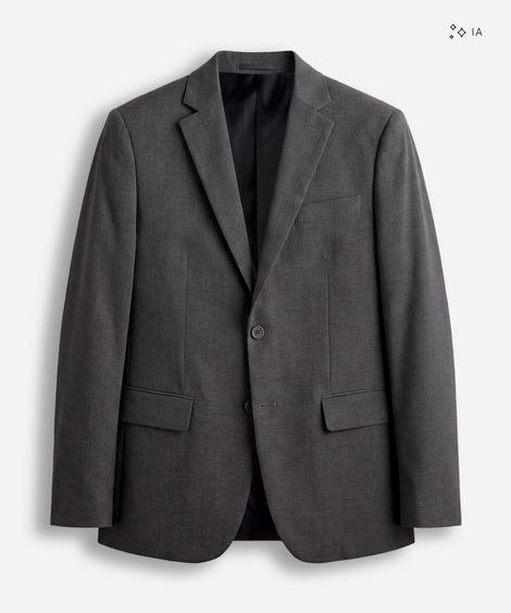 blazer de alfaiataria masculino com bolsos cinza
