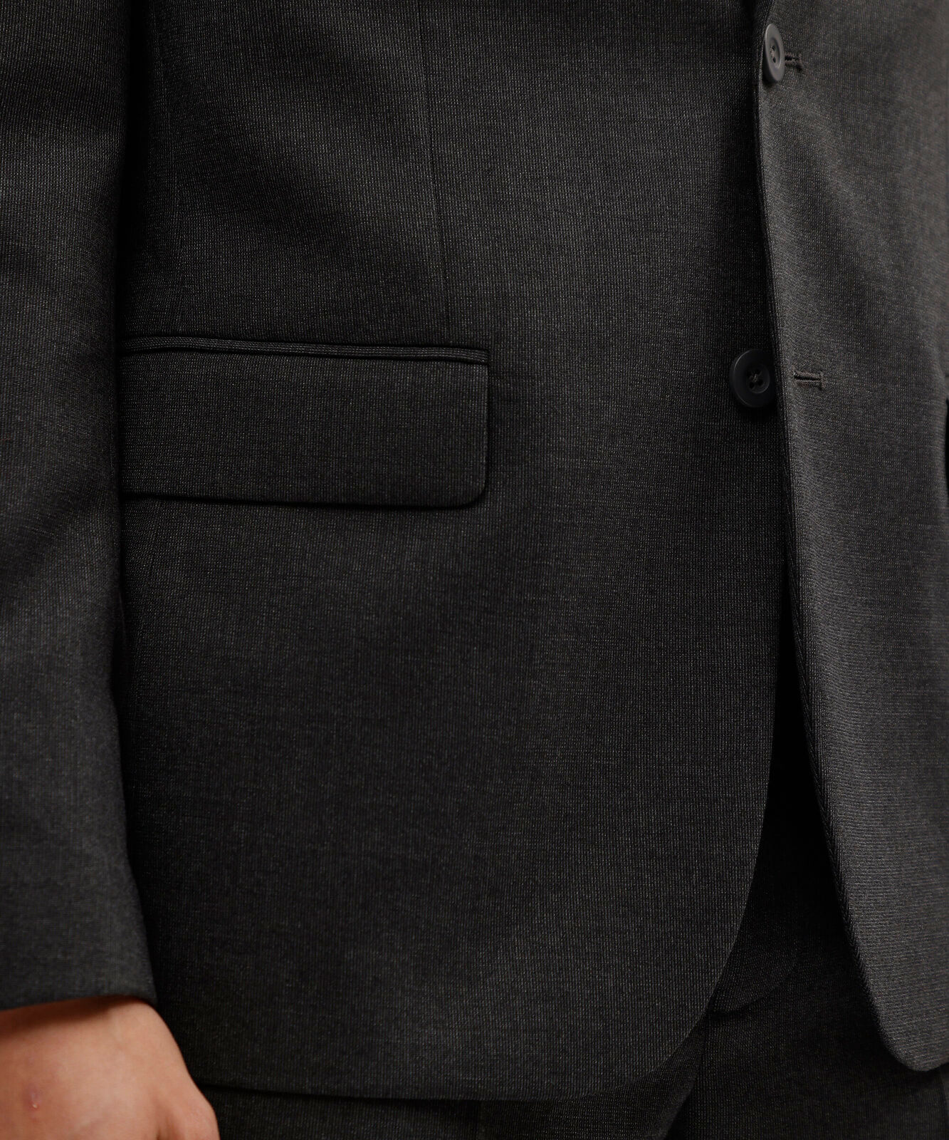 blazer de alfaiataria masculino com bolsos cinza