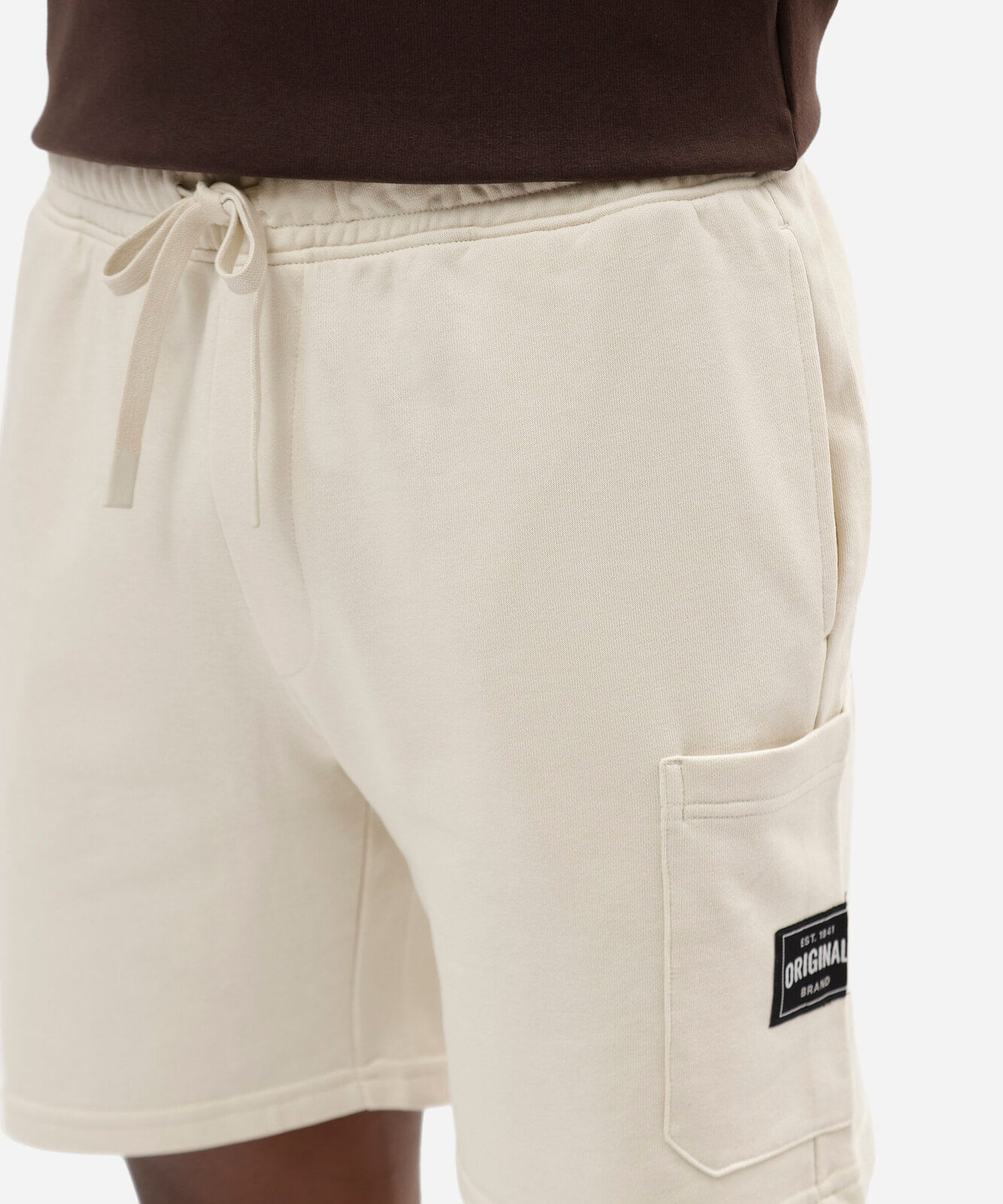 bermuda jogger masculina de moletom off white