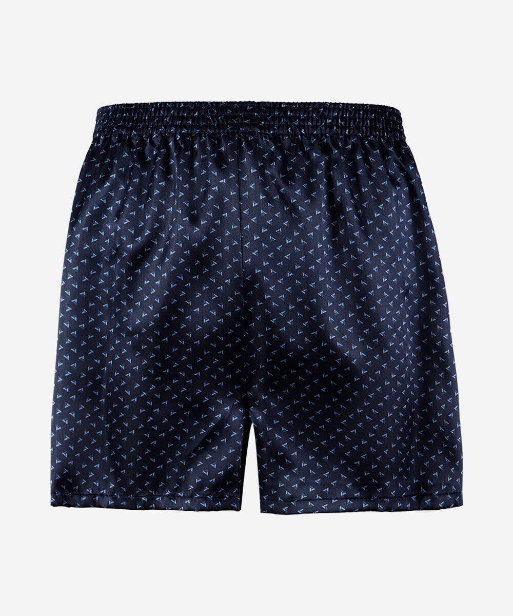 cueca samba canção masculina estampada acetinada azul