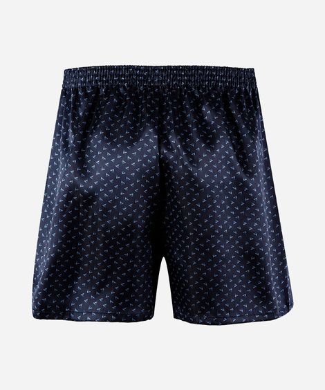 cueca samba canção masculina estampada acetinada azul