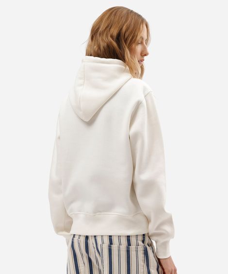 blusão feminino de moletom com capuz mickey off white