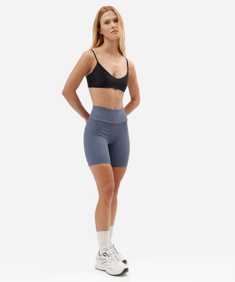 bermuda feminina esportiva azul