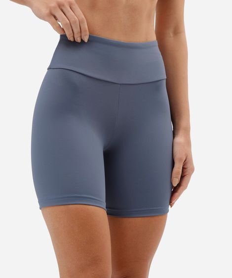 bermuda feminina esportiva azul