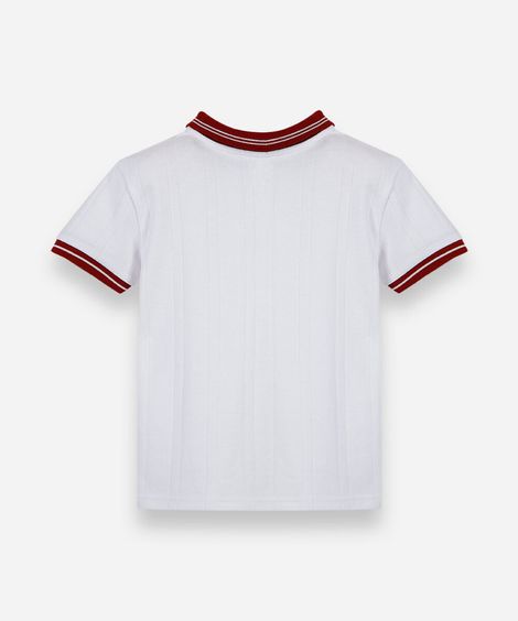 polo infantil com bordado patrulha canina off white