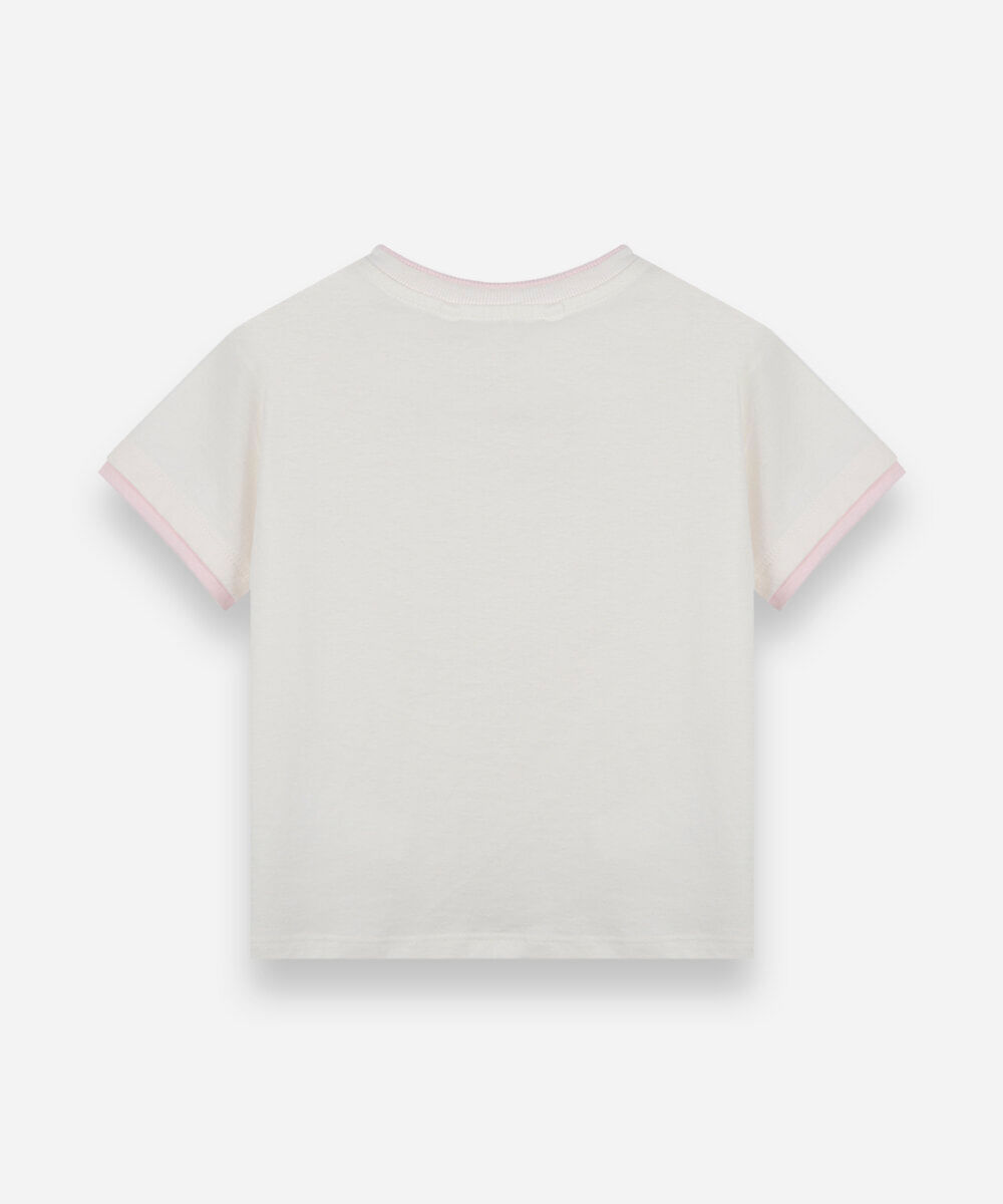 camiseta Infantil de algodão guerreiras do kpop off white