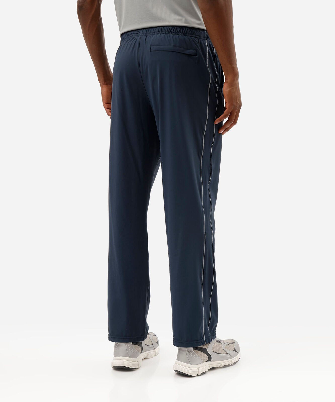 calça esportiva masculina com nervuras azul