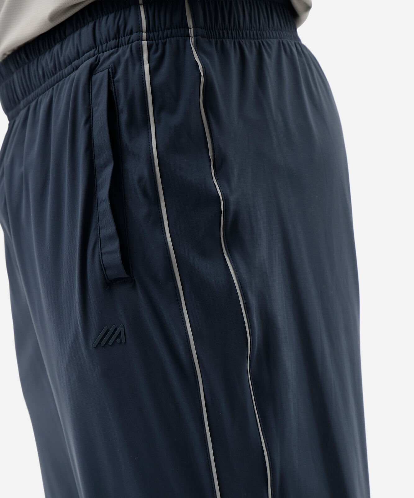 calça esportiva masculina com nervuras azul
