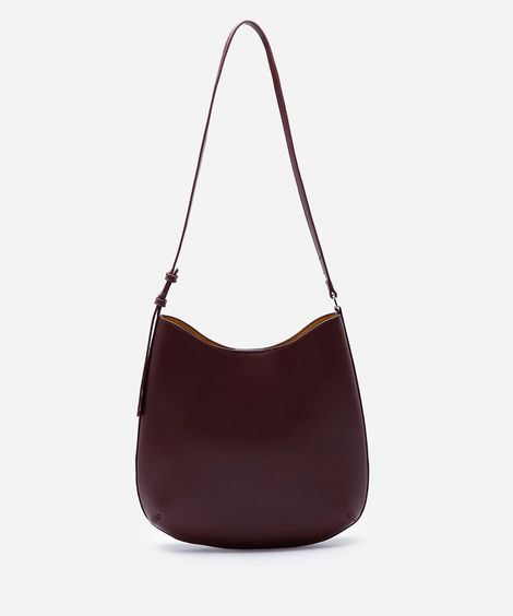 bolsa feminina hobo com alça de ombro vinho