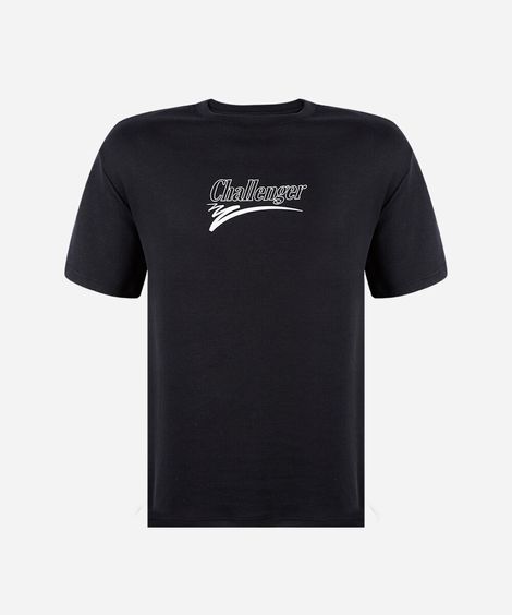 camiseta juvenil oversized de malha com estampa de basquete preta