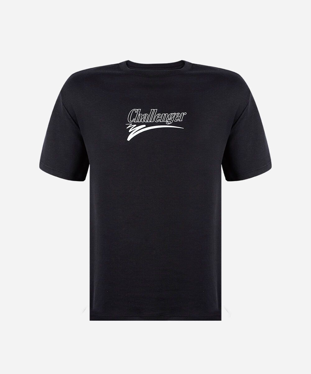 camiseta juvenil oversized de malha com estampa de basquete preta