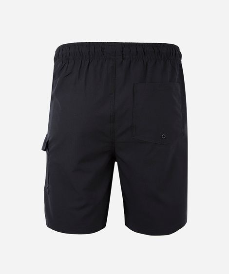 bermuda juvenil com bolso cargo preta