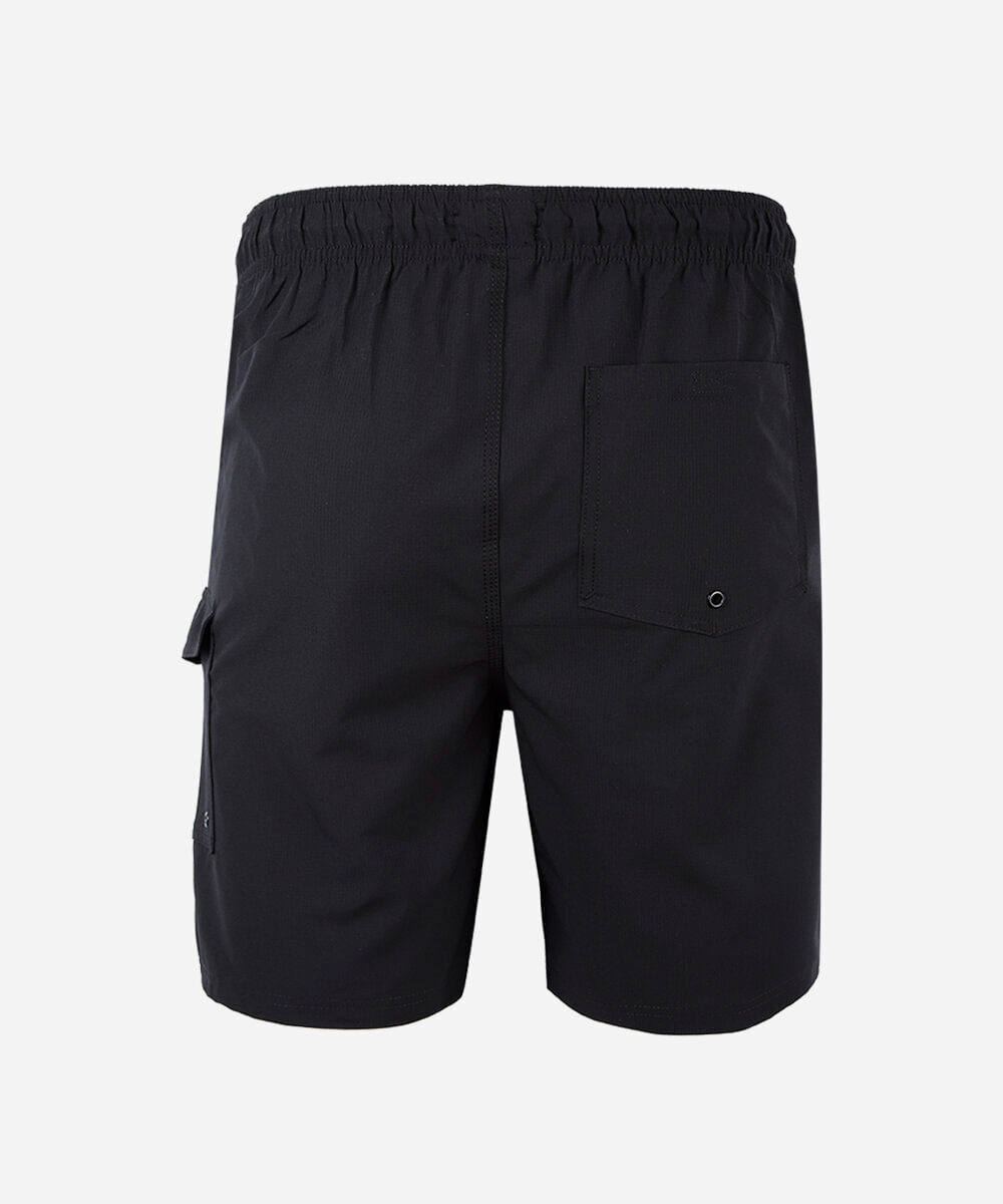 bermuda juvenil com bolso cargo preta