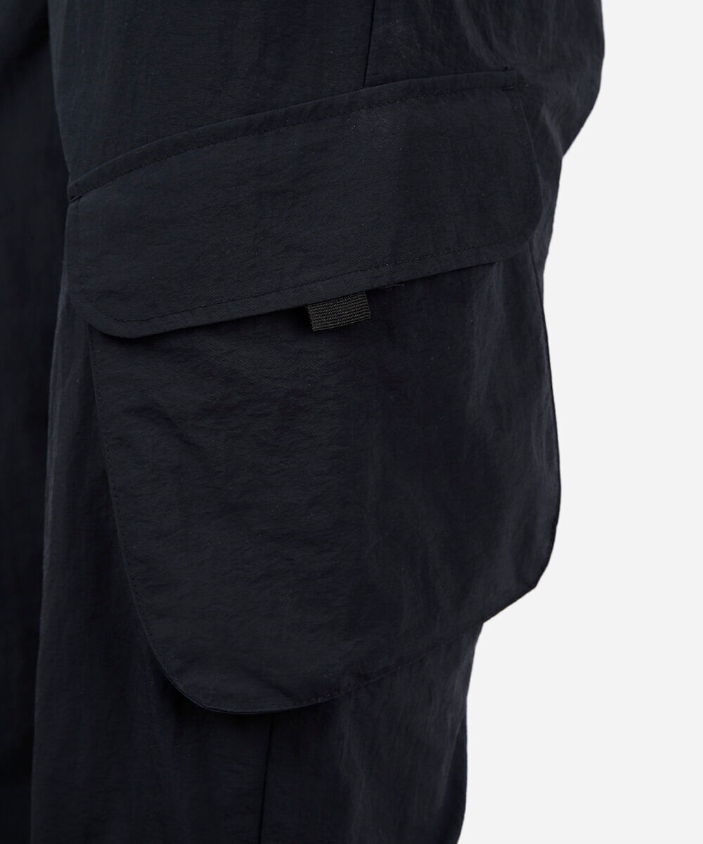 calça cargo juvenil jogger de sarja preta