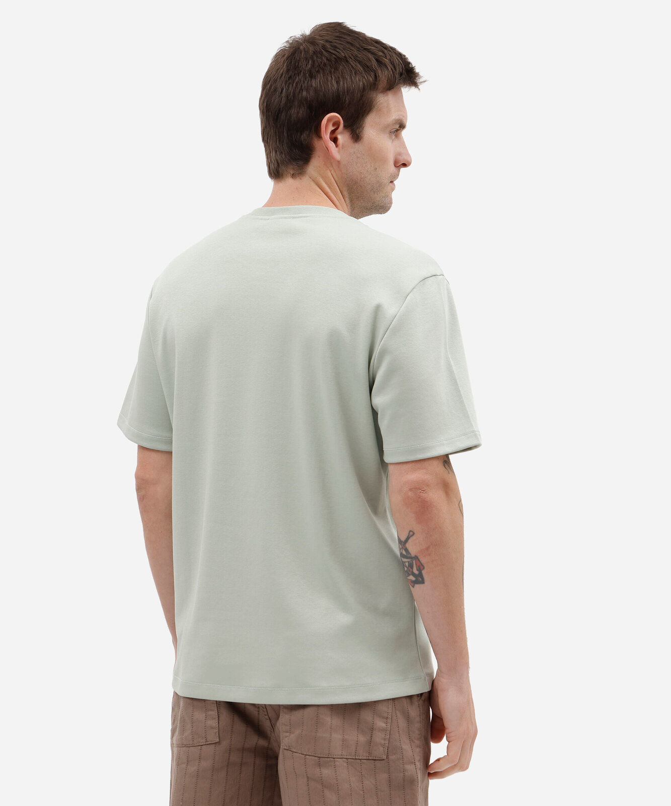 camiseta masculina comfort de malha verde