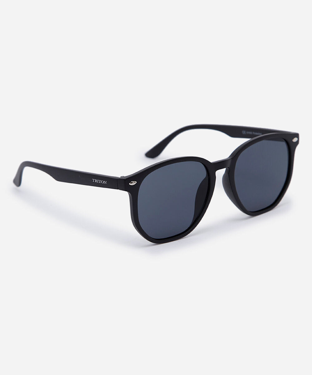óculos de sol masculino quadrado de acetato triton preto