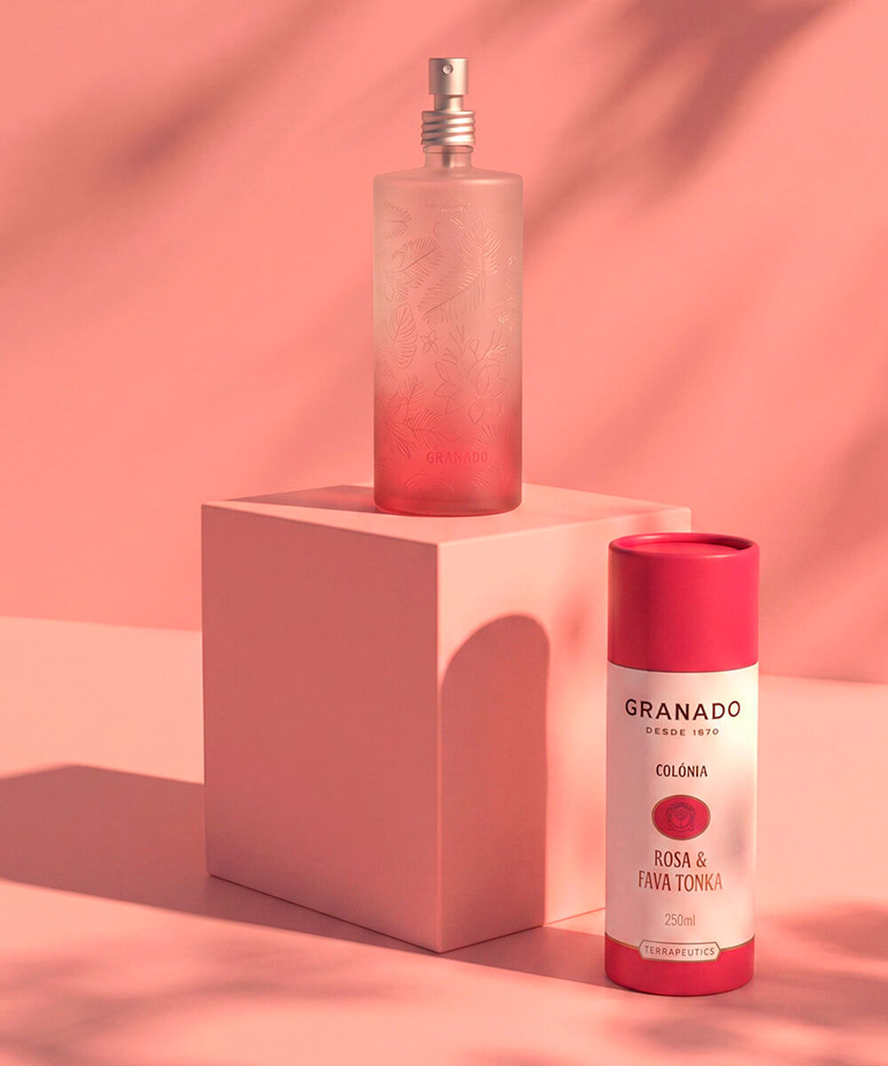 perfume unissex granado colônia rosa e fava tonka 230ml