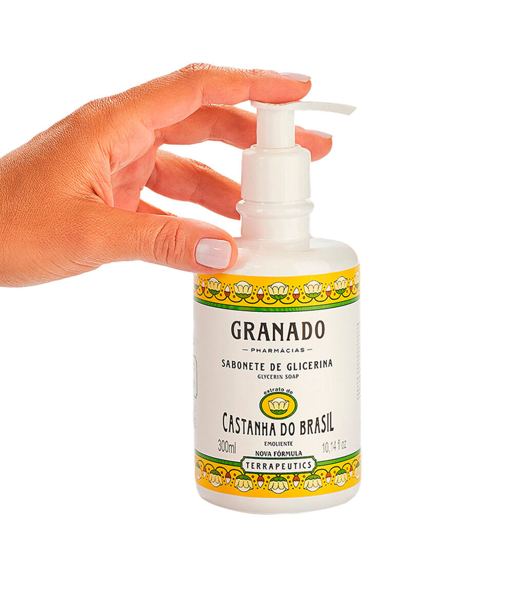 sabonete líquido granado castanha do brasil 300ml