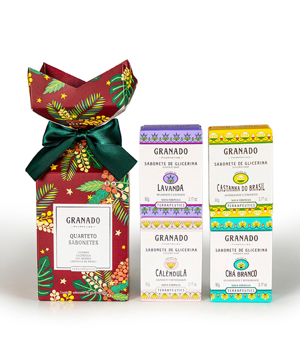 kit de 4 sabonetes granado