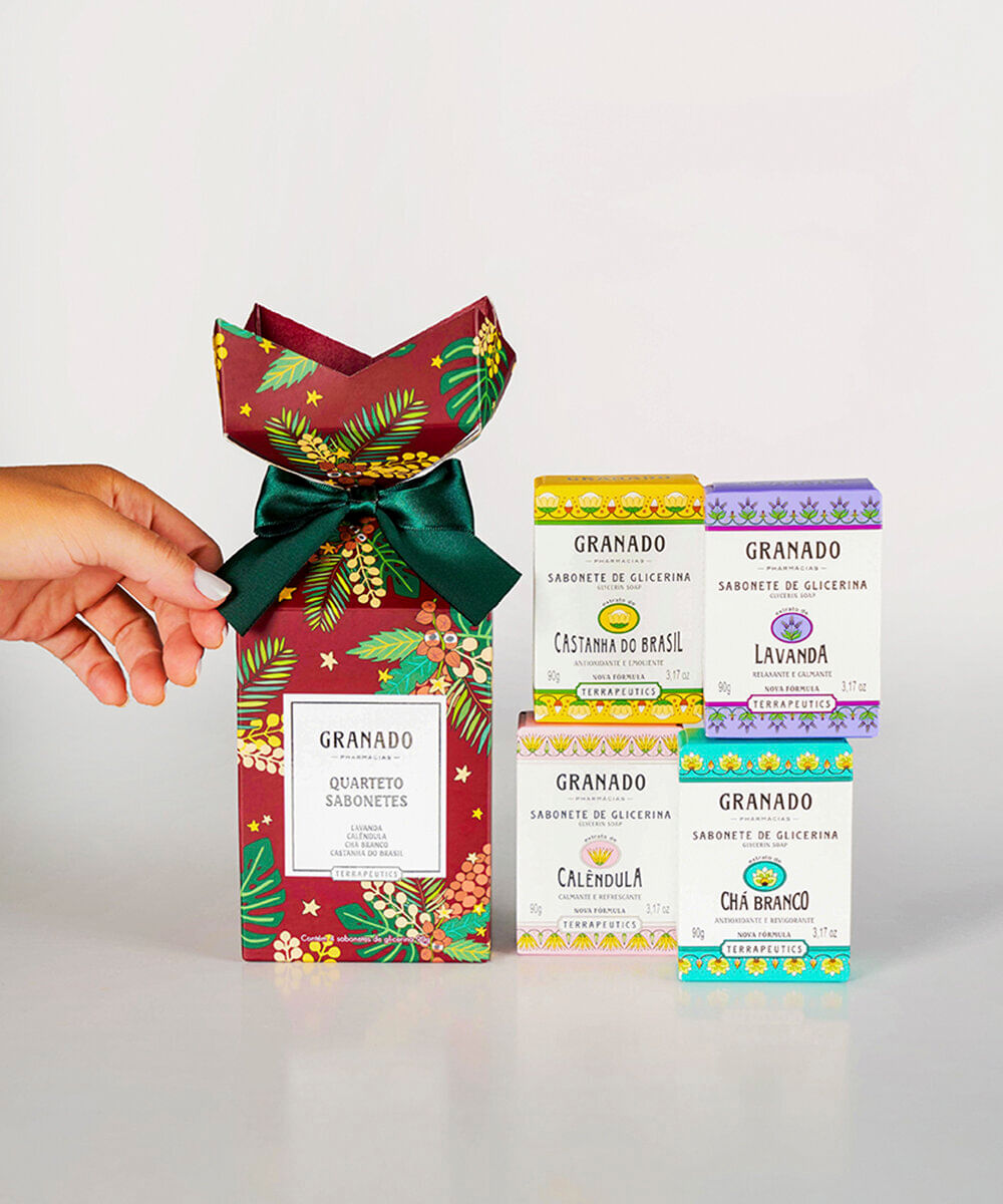 kit de 4 sabonetes granado