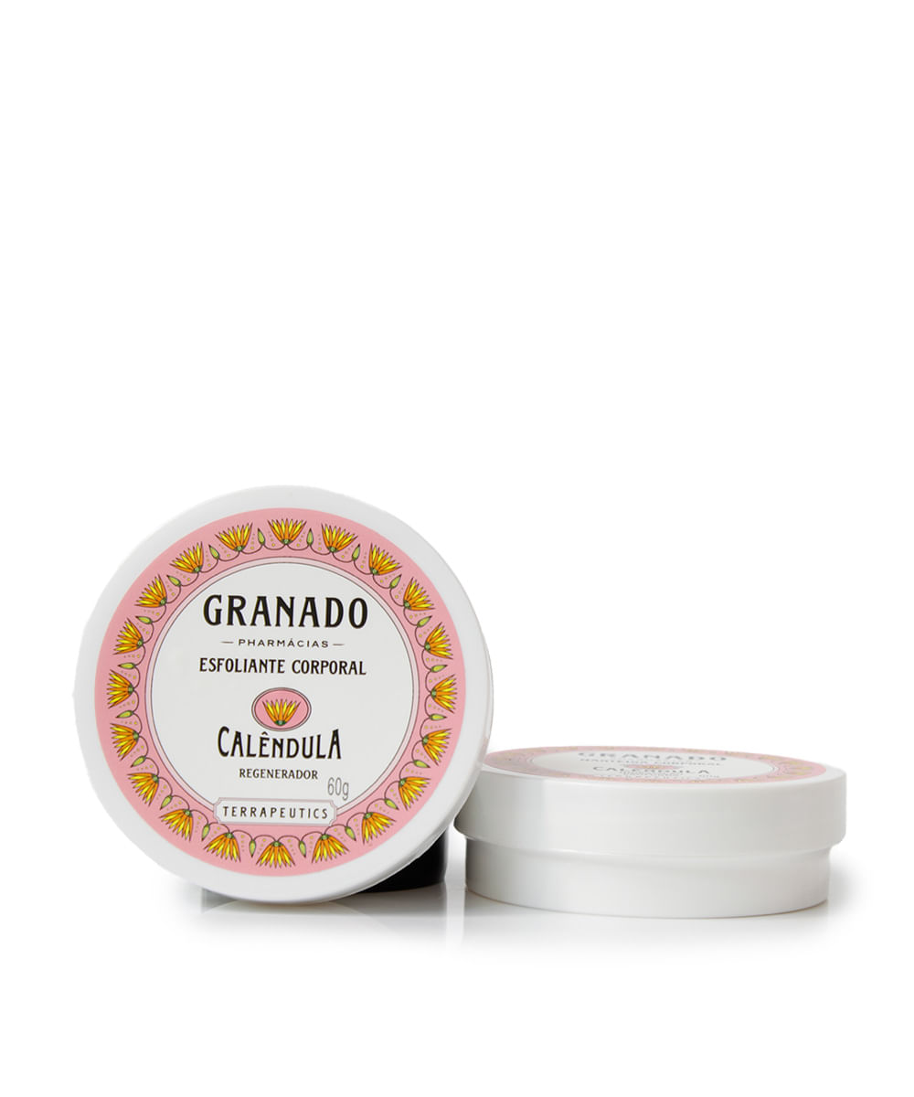 kit granado com manteiga e esfoliante corporal calêndula 60g