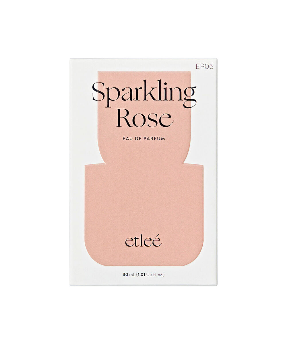 perfume feminino etleé sparkling rose edp 30ml