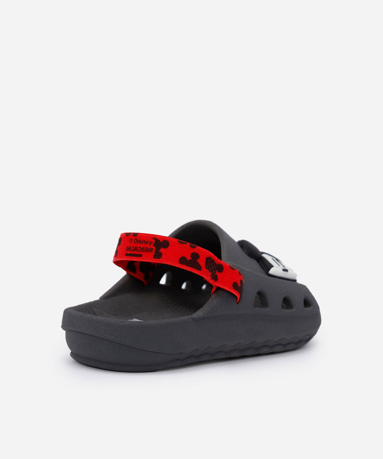 chinelo infantil slide mickey cinza