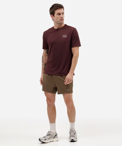short running masculino esportivo marrom