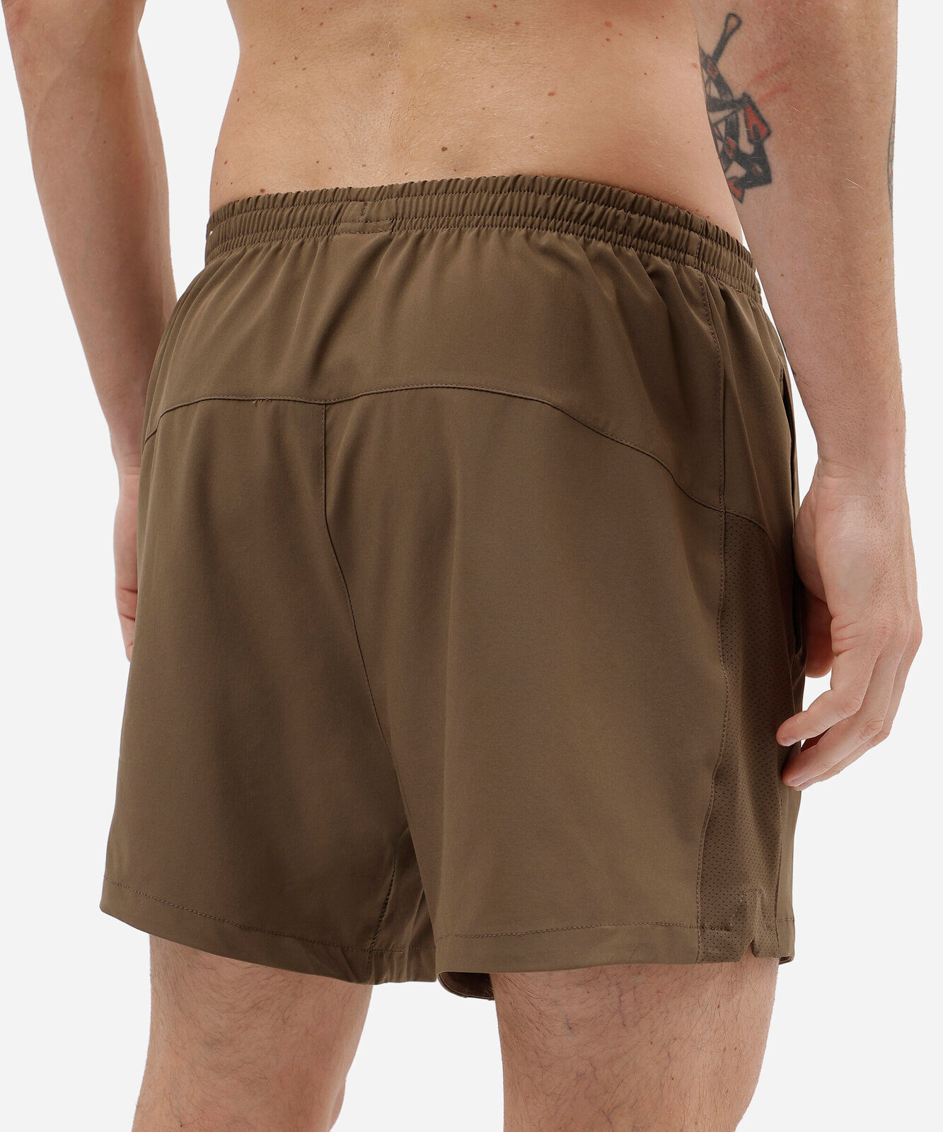 short running masculino esportivo marrom