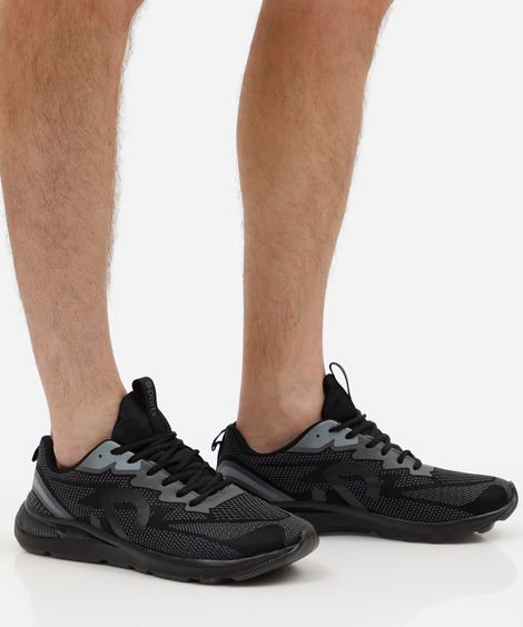 tênis casual esportivo preto