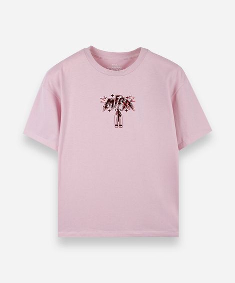 camiseta oversized juvenil de algodão manga curta guerreiras do kpop tosa