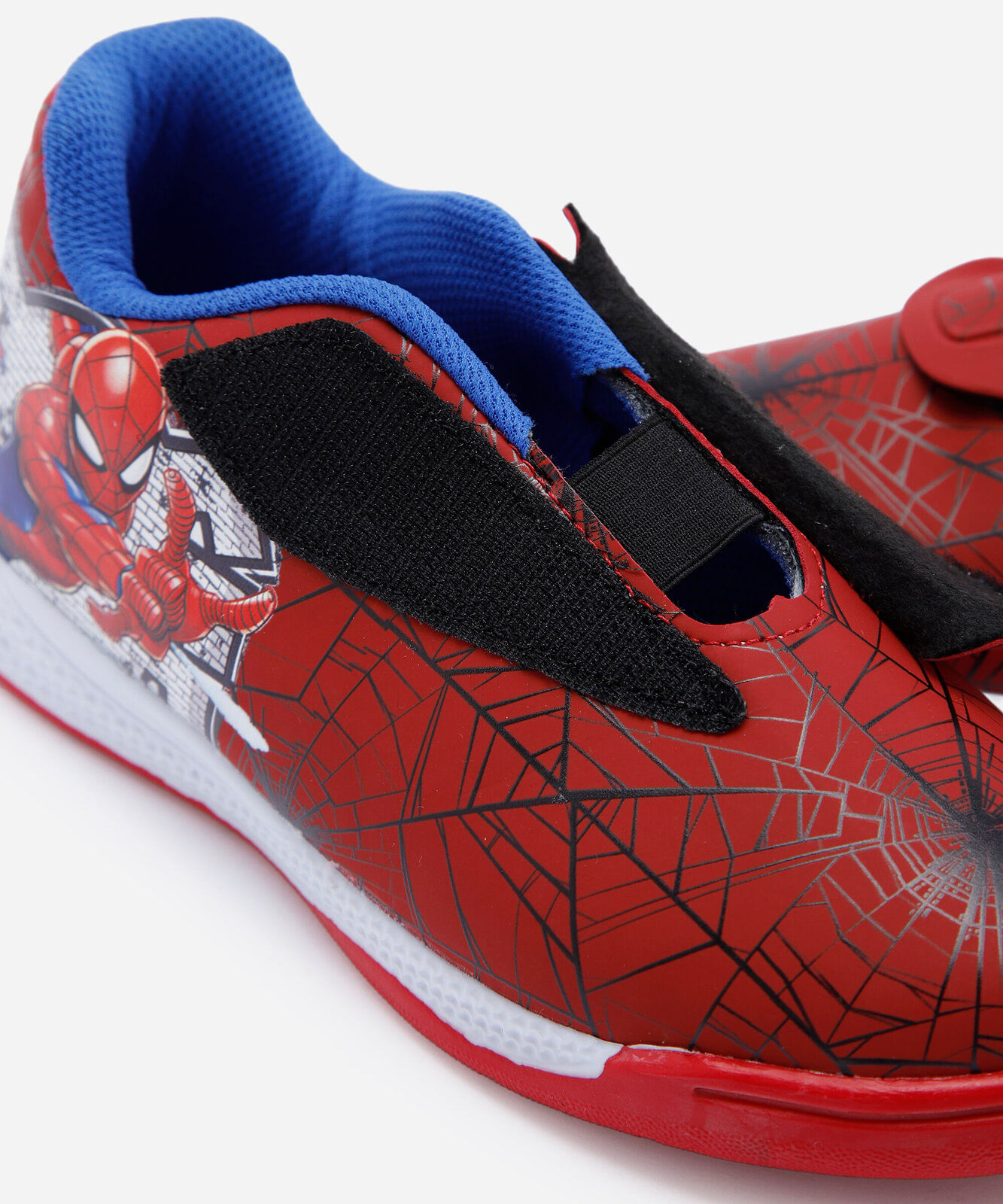 tênis chuteira infantil homem aranha vermelho