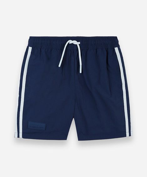 bermuda infantil esportiva azul