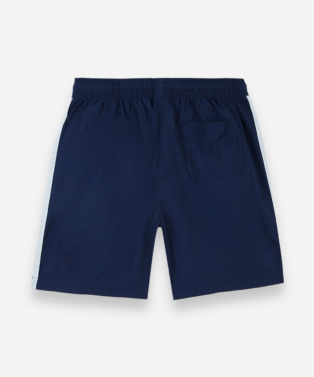 bermuda infantil esportiva azul