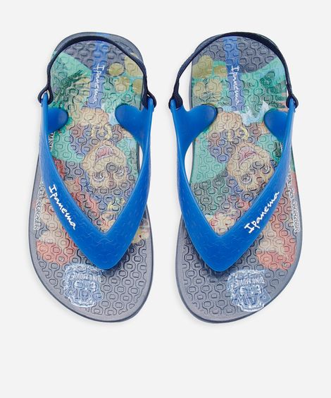 chinelo infantil ipanema patrulha canina azul
