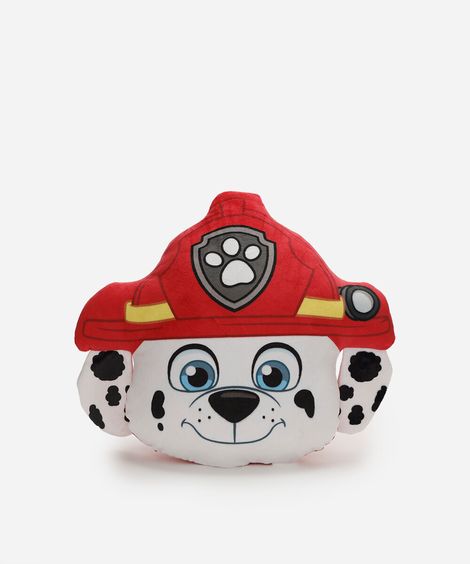 almofada infantil de plush patrulha canina marshall vermelha