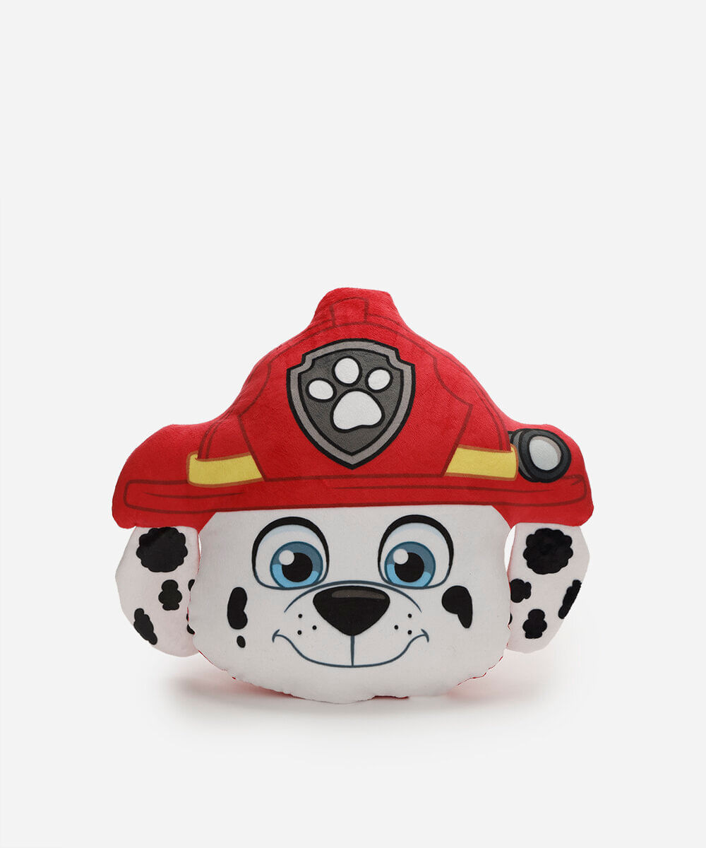 almofada infantil de plush patrulha canina marshall vermelha