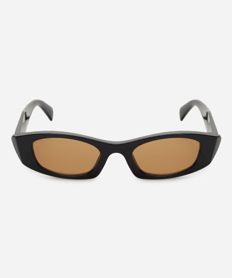 óculos de sol feminino gatinho de acetato triton preto