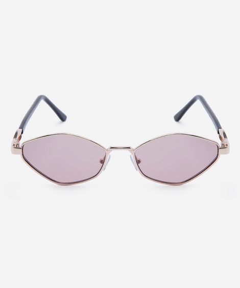 óculos de sol feminino gatinho de metal triton dourado
