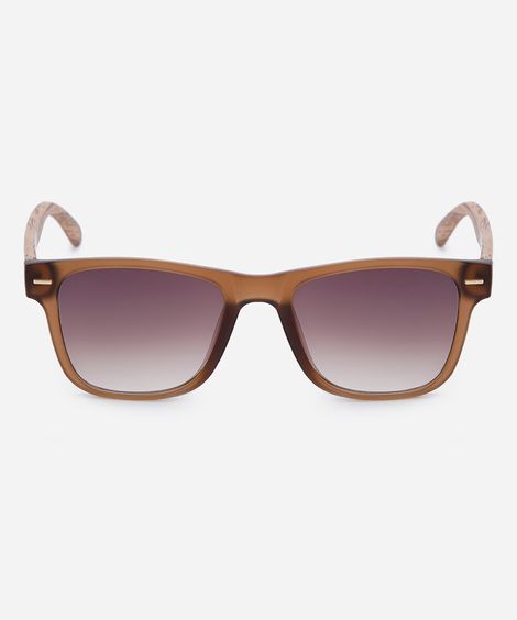 óculos de sol masculino quadrado de acetato triton marrom