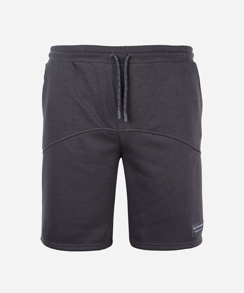 short juvenil moletom cinza