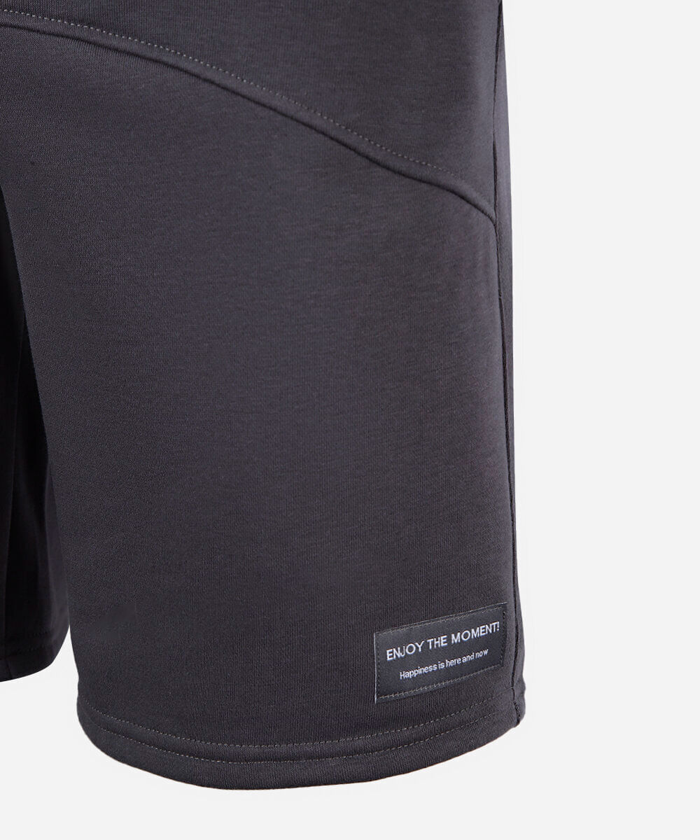 short juvenil moletom cinza