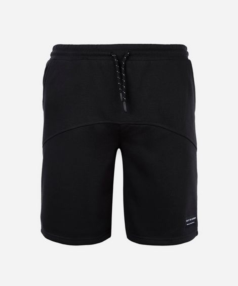 short juvenil moletom preto