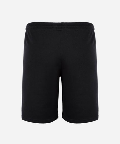 short juvenil moletom preto